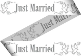 Afzetlint Just Married - 15 meter