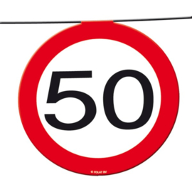 50 Jaar Verkeersbord Slinger - 12 meter