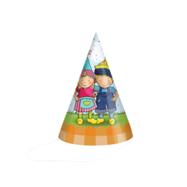 Feesthoedjes Fien & Teun (FSC, 6st, 16cm)