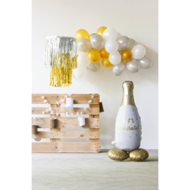 Staande Folieballon Champagnefles Celebrate - 86 cm