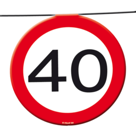 40 Jaar Verkeersbord Slinger - 12 meter