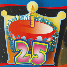 3D Button 25 Jaar