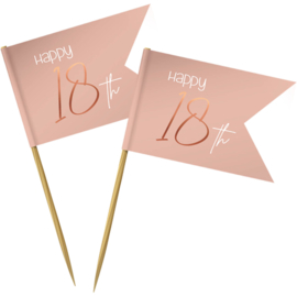 Prikkers Elegant Lush Blush 18 Jaar - 36 stuks.