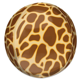 Folieballon Orbz Girafprint - 41 cm