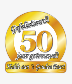 Huldeschild 50 jaar getrouwd