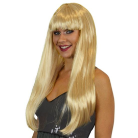 Pony pruik blond