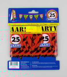 25 Jaar Afzetlint - Party Tape 12 meter