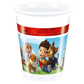 Beker Paw Patrol plastic 8 stuks