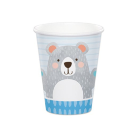 Bekertjes birthday bear 266ml 8 stuks