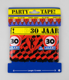 30 Jaar Afzetlint  - Party Tape 12 meter