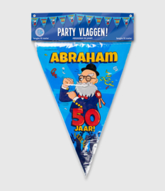 Vlaggenlijn Abraham Cartoon - 10  meter