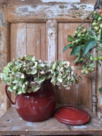 Emaille pot Roodbruin