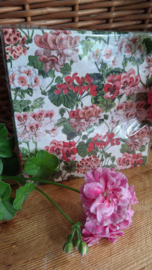 Servetten geranium