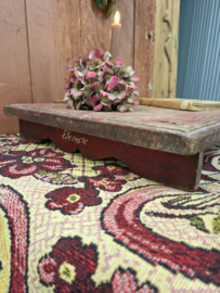Houten plank verweerd rood