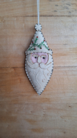 Kerstman wit vilt