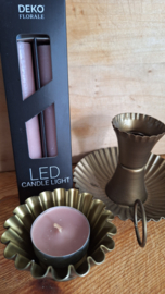 Led kaarsen dusty rose