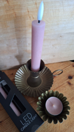 Led kaarsen dusty rose