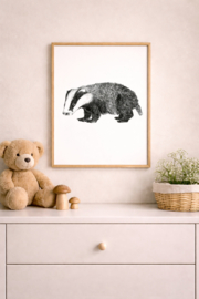 Zwart-Wit Poster Das