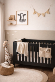 Zwart-Wit Poster Koe