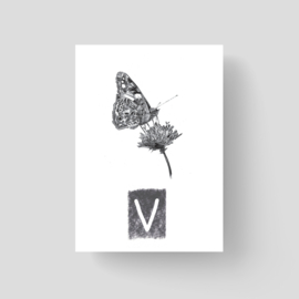 ABCKaart Vlinder