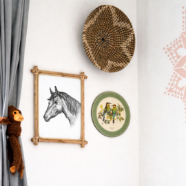 Zwart-Wit Poster Paard