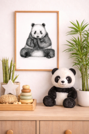 Zwart-Wit Poster Reuzenpanda