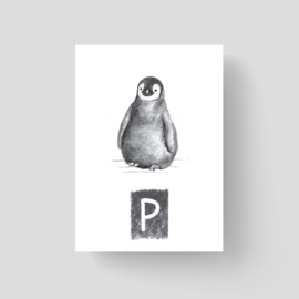 ABCKaart Pinguin