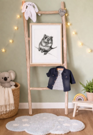 Zwart-Wit Poster Quokka