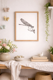 Zwart-Wit Poster Juffer