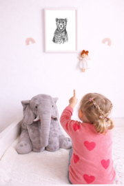 Zwart-Wit Poster Cheeta