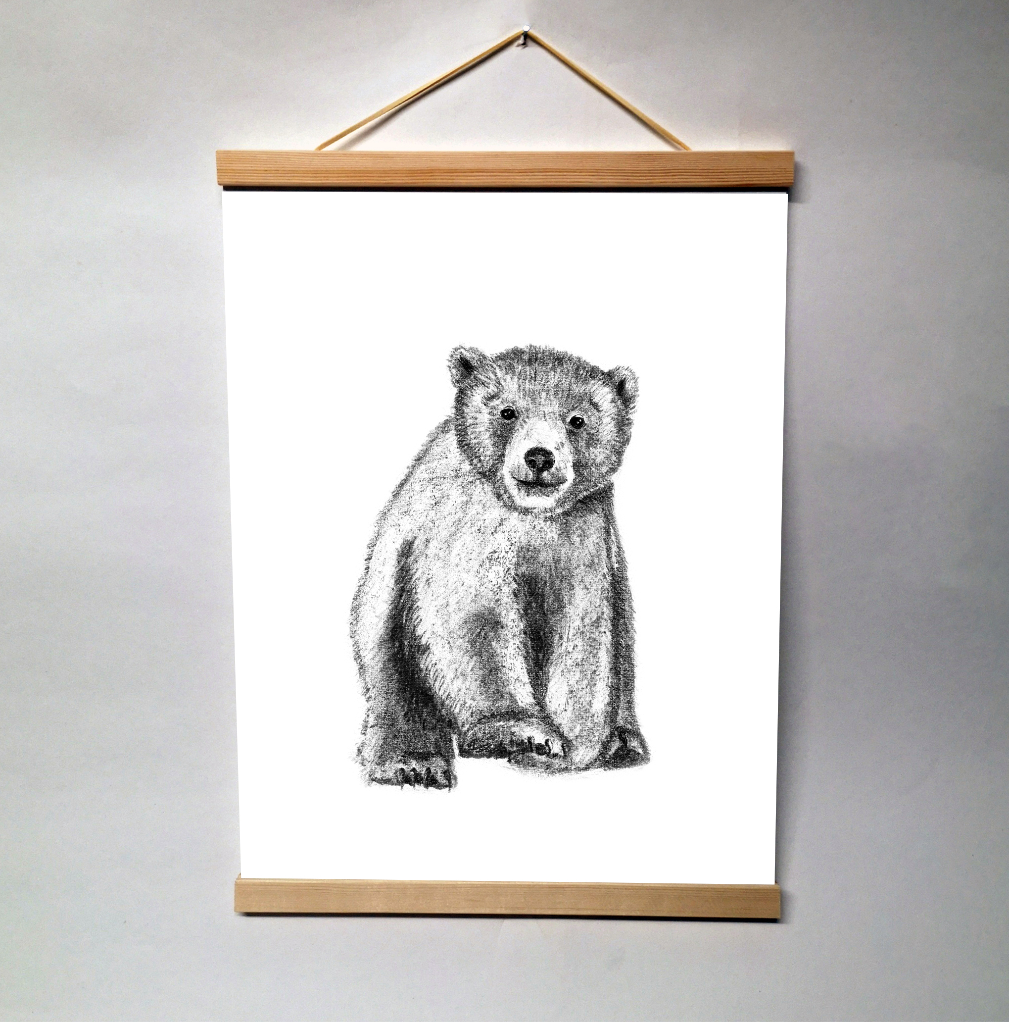 Zwart-Wit Poster Beer