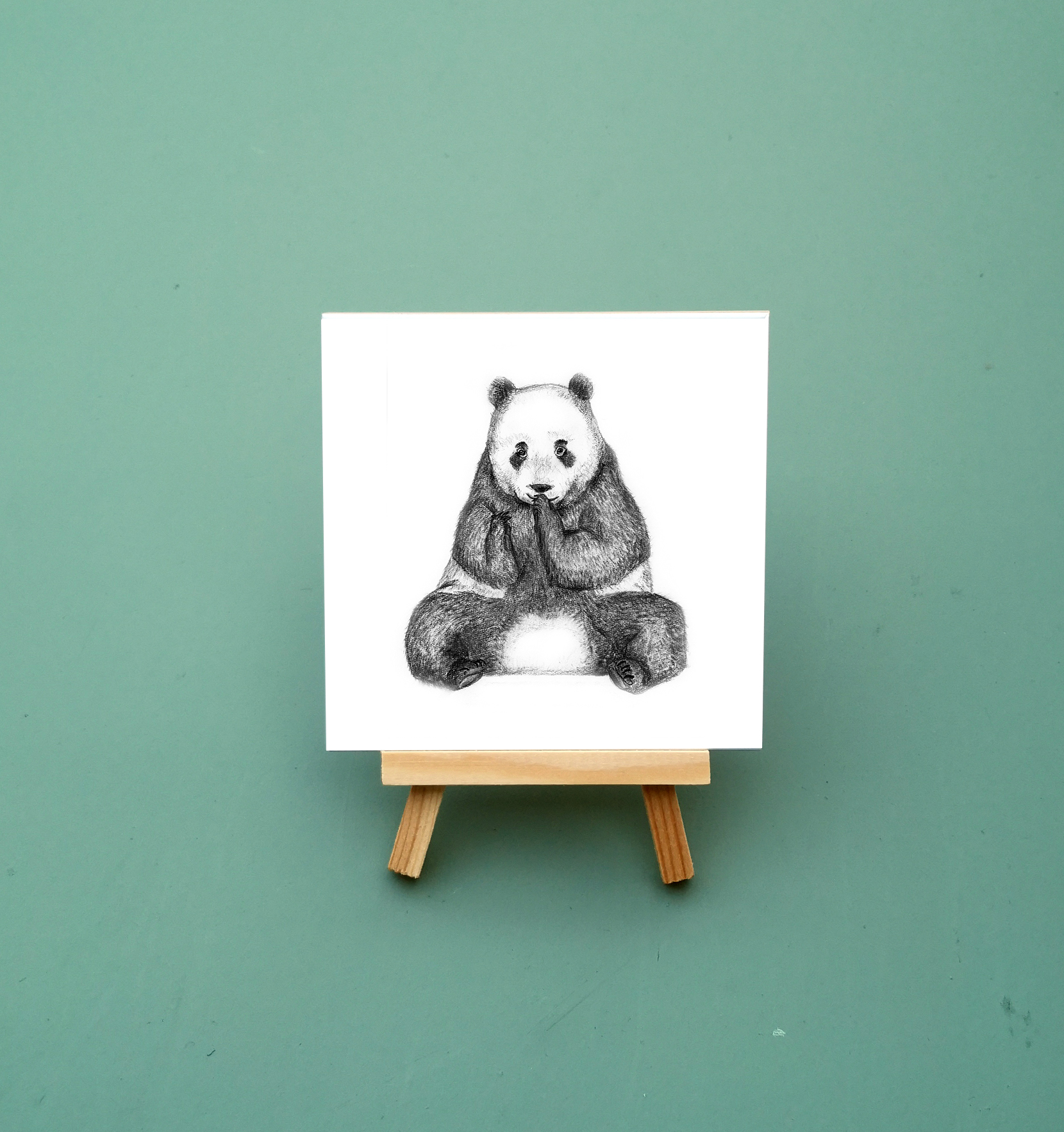 Zwart-Wit Tegeltje Reuzenpanda