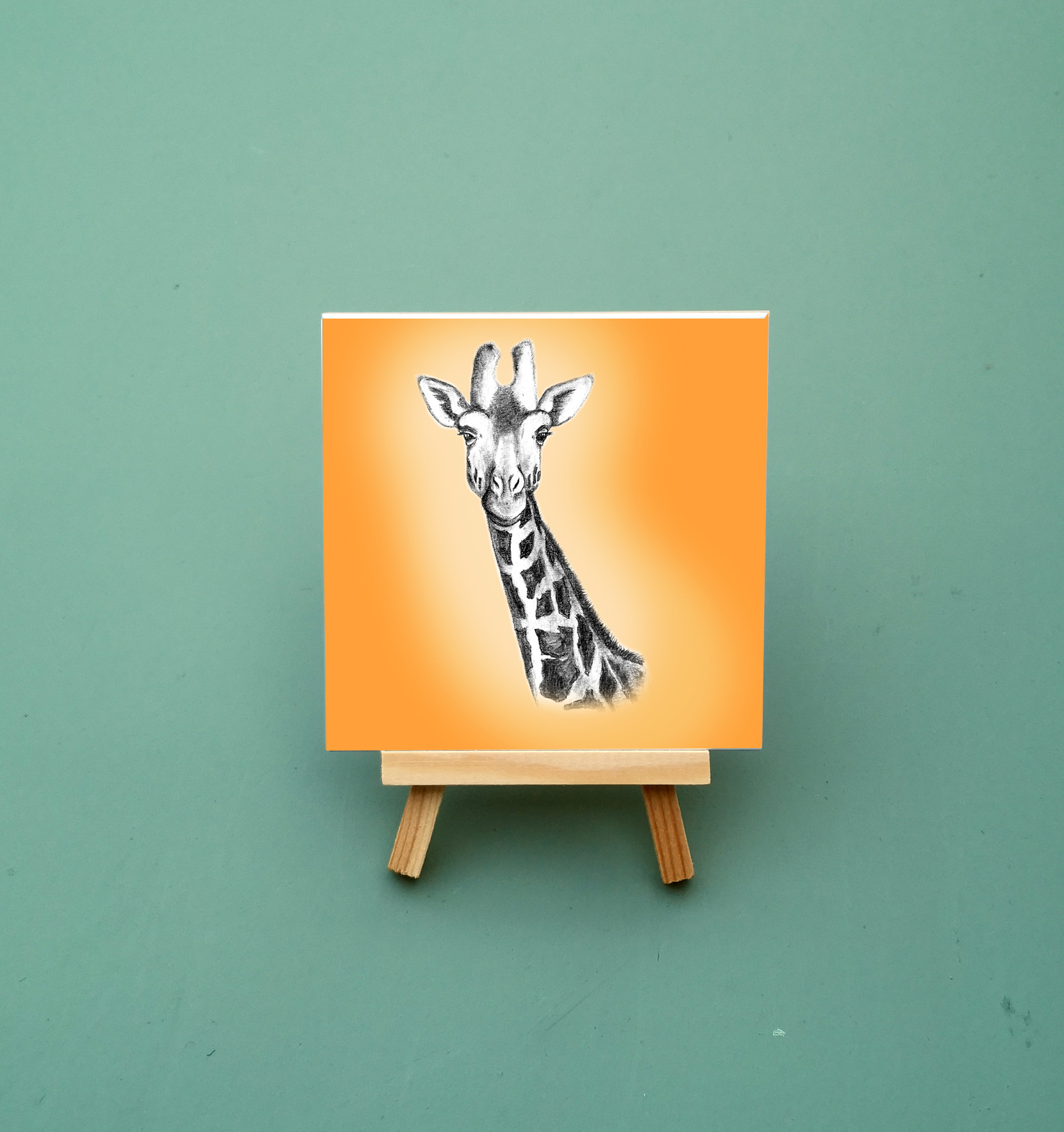 Tegel Giraffe Geel