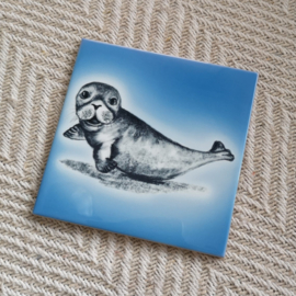 Tegel Zeehond Blauw
