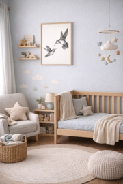 Zwart-Wit Poster Kolibrie