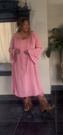 Grote maxi XXL jurk "Mae" oud roze