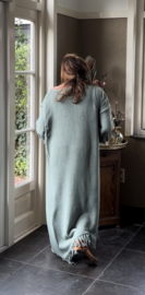 Gilet Floor" Oud turkoois / linde groen