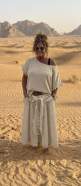 Grote tuniek "Stoer" beige