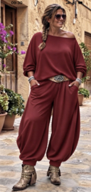 Set “Roxy” Bordeaux rood