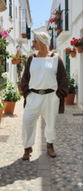 Vest "Romy" donker bruin