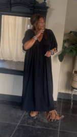 Grote maxi XXL jurk "Rosa" zwart