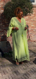 Grote maxi XXL jurk "lois" lime groen