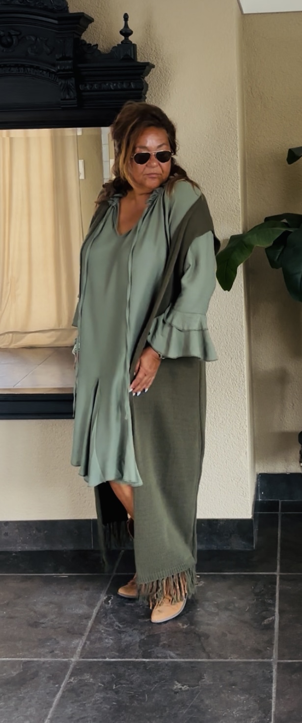 Jolien combinatie set Army groen/army groen