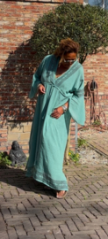 Grote jurk "lois" turkoois