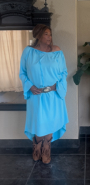 Grote jurk "Mae" hemel blauw