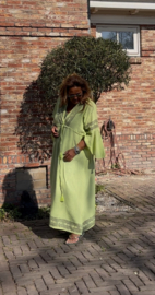 Grote jurk "lois" lime groen
