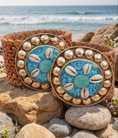 Grote leren riem  camel nr.  63 (lengte riem  +/- 130 cm)