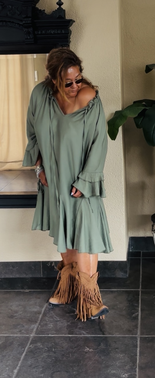 Jolien combinatie set Army groen/army groen