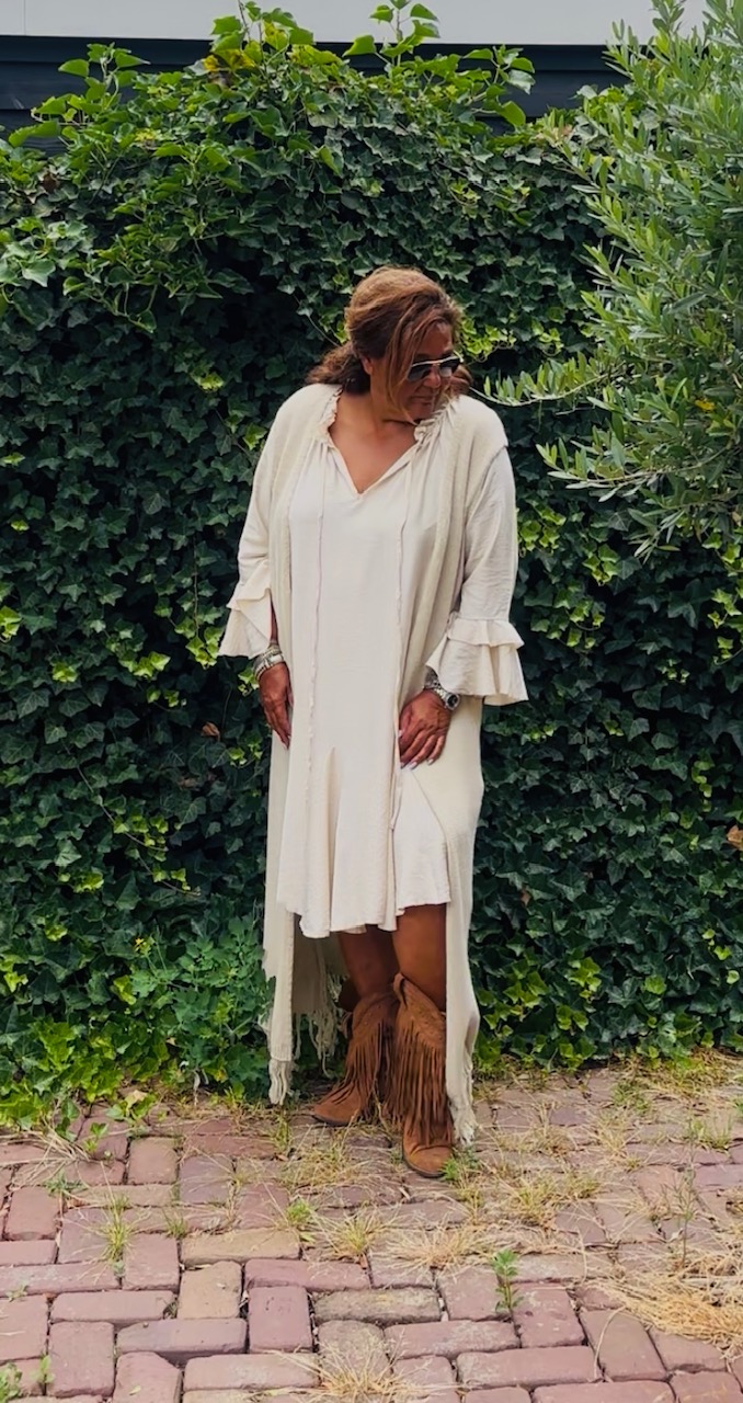 Jolien combinatie set Creme/creme