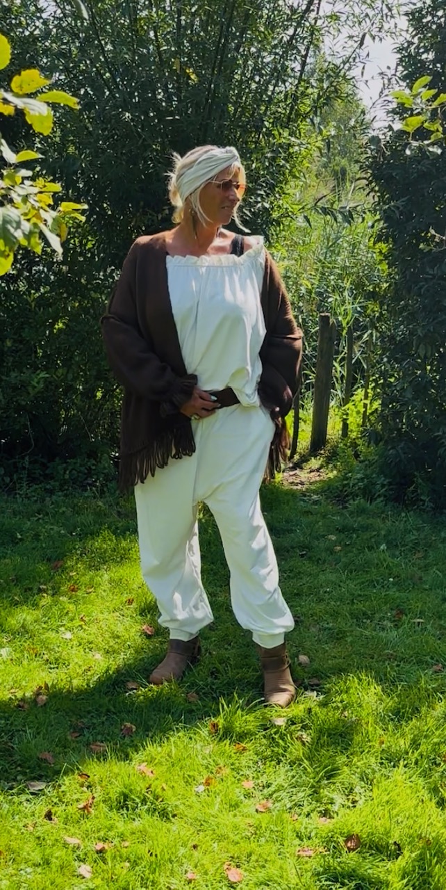 Vest "Romy" donker bruin